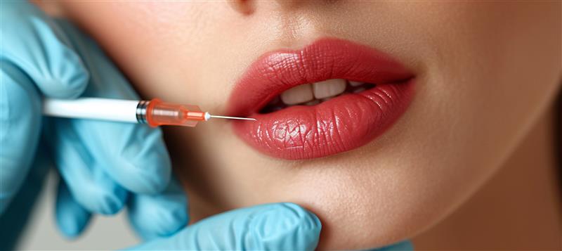 Lip Augmentation filler injection procedure for fuller lips